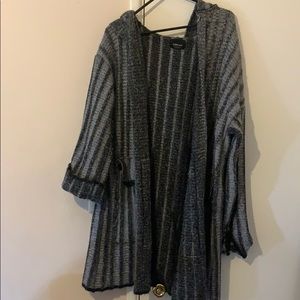 ZARA Knit Oversized Grey Cardigan Jacket